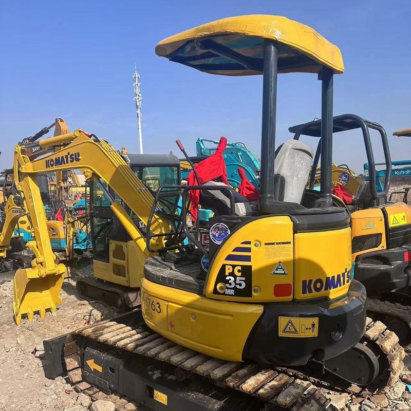 Использованный экскаватор Komatsu PC35 Второй рукой 3,5 тонны Малый тип мини-краллер-копальщик