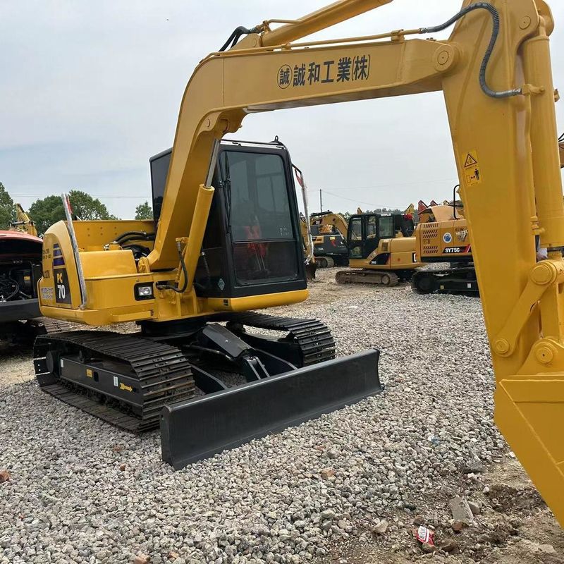 Использованный экскаватор Komatsu PC70 вторая рука 7тонный мини-скрыватель