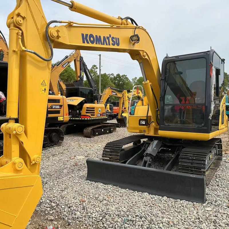 Использованный экскаватор Komatsu PC70 вторая рука 7тонный мини-скрыватель