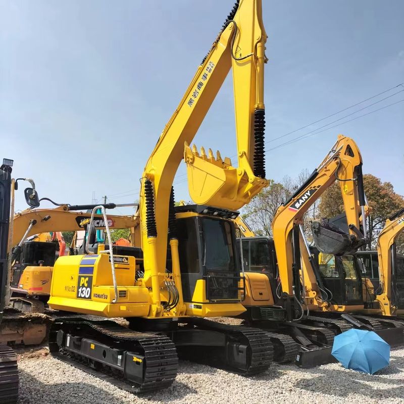 Использованная экскаватор Komatsu PC130 вторая рука 13тонный небольшой тип скальпель