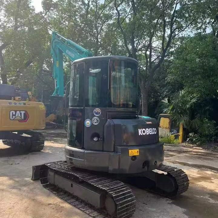 Использованный кобелко экскаватор SK55 вторая рука 5,5 тонны Малый тип мини-крейлер экскаватор