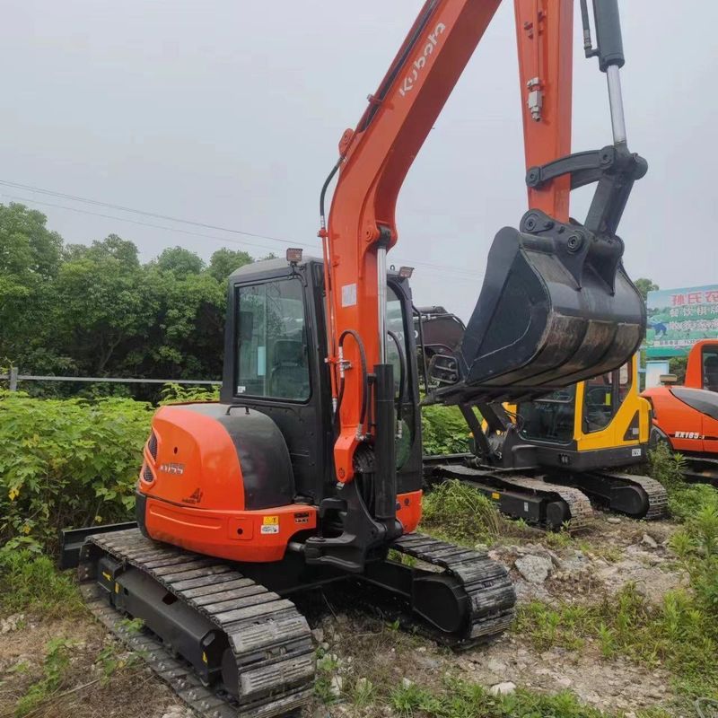 Подержанный Kubota Digger KX155 вторая рука 5,5 тонны Малый тип мини-кралер экскаватор