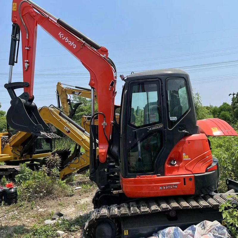 Подержанный Kubota Digger KX155 вторая рука 5,5 тонны Малый тип мини-кралер экскаватор