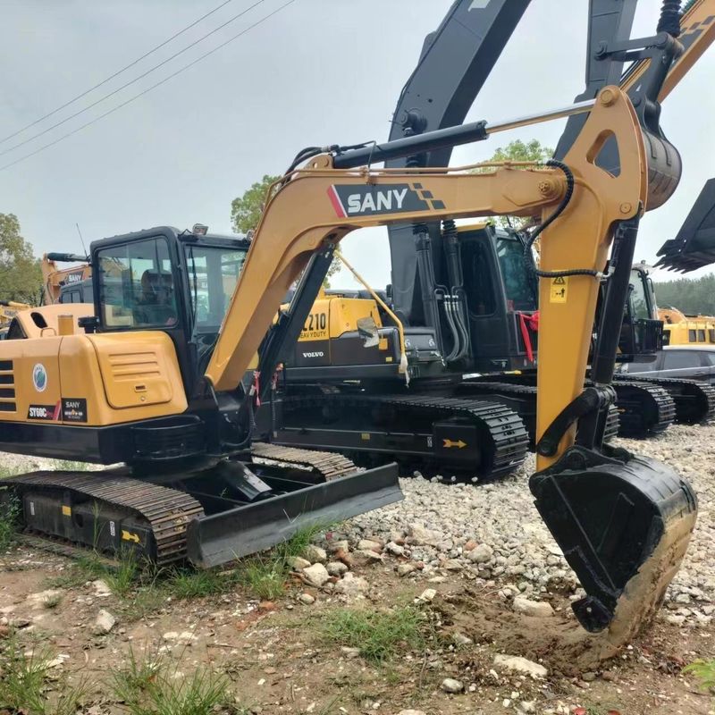 Использованный SANY Digger SY60 вторая рука 6тонный мини-экскаватор малого типа