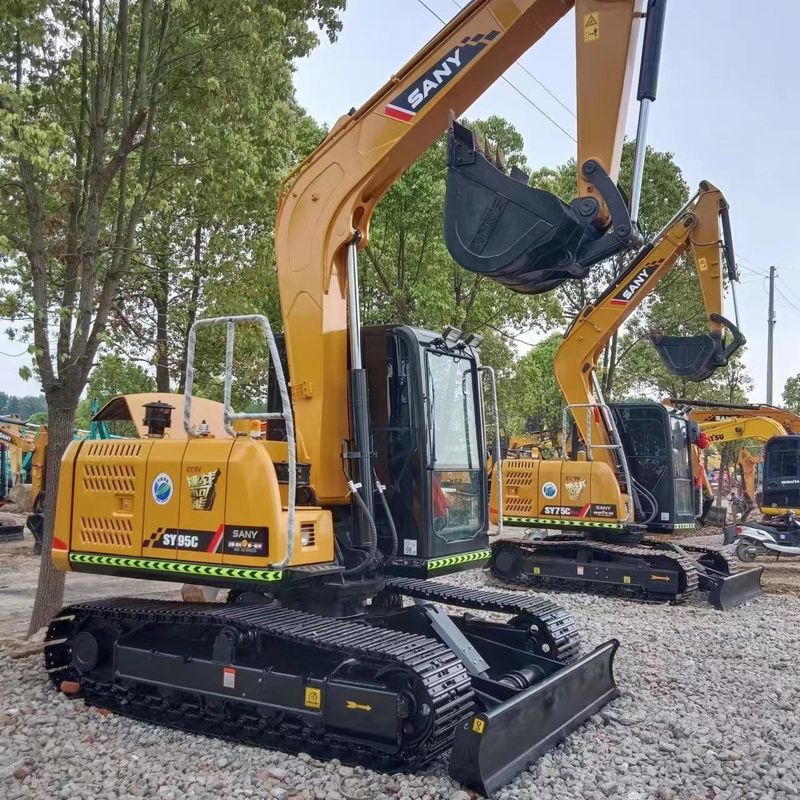 Использованный SANY Digger SY95C вторая рука 9,5тонный мини-экскаватор малого типа