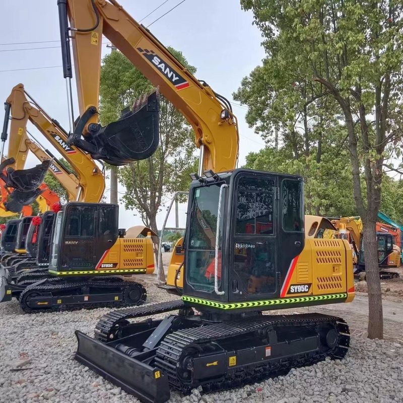 Использованный SANY Digger SY95C вторая рука 9,5тонный мини-экскаватор малого типа