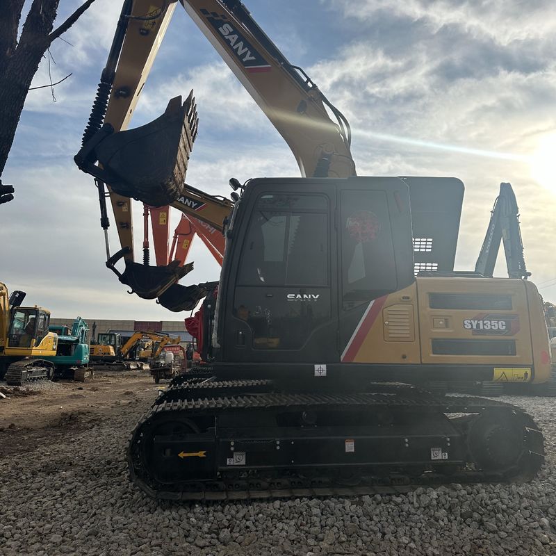 Подержанный SANY Digger SY135C вторая рука 13.5 на мини-экскаваторе малого типа