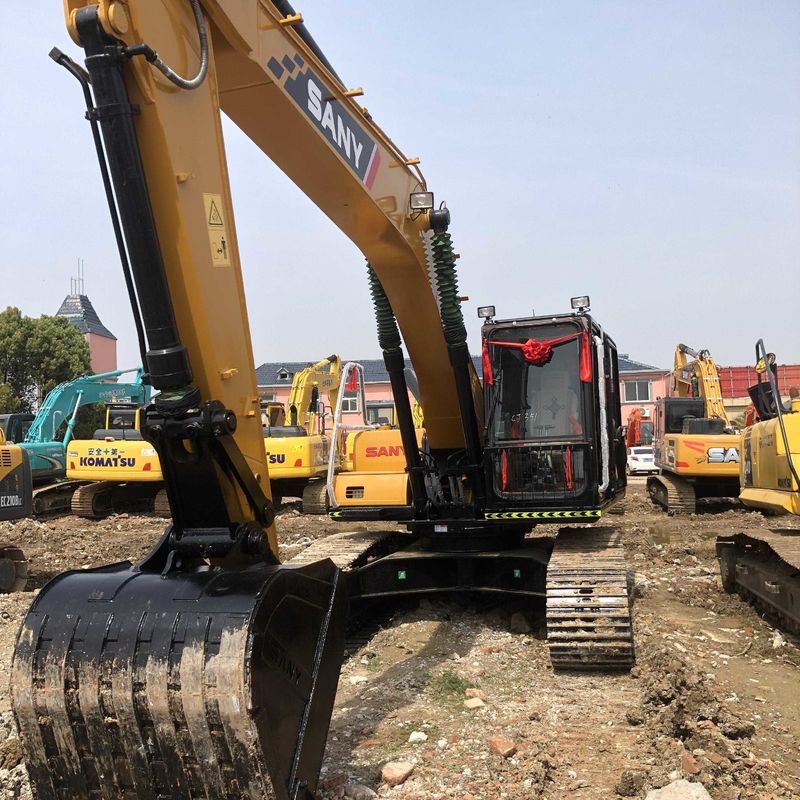 Подержанный SANY Digger SY215C вторая рука 21.5 на экскаваторе среднего типа