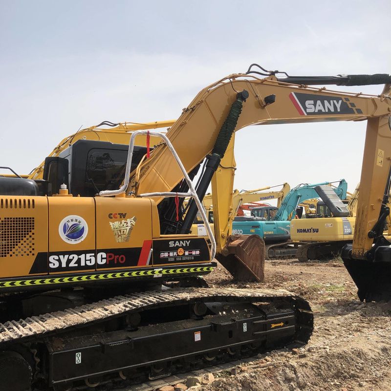 Подержанный SANY Digger SY215C вторая рука 21.5 на экскаваторе среднего типа