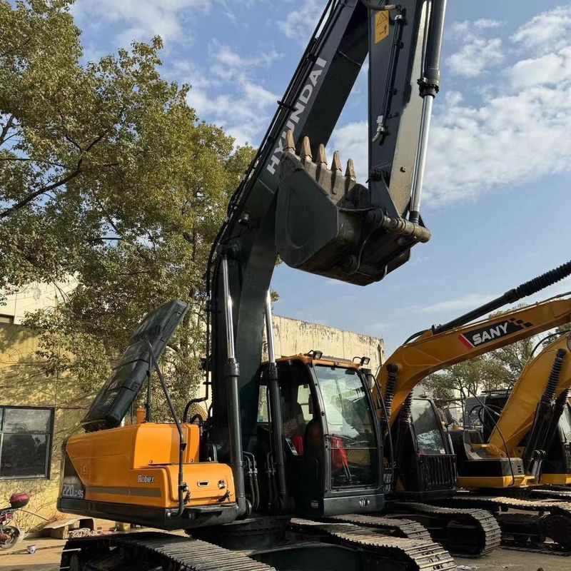 Подержанный экскаватор Hyundai R220-9S Использованный 22тонный средний тип копальщика