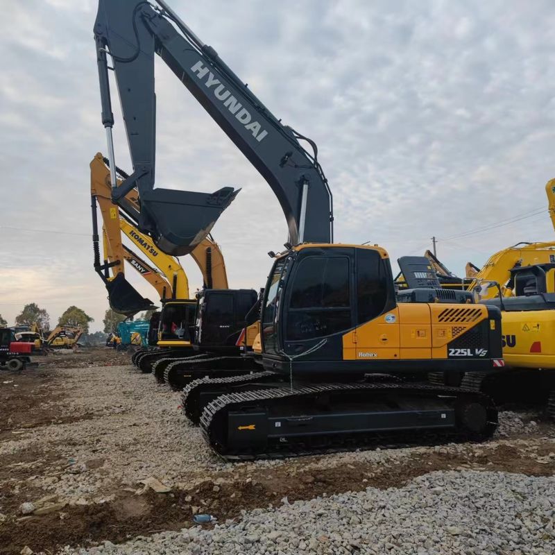 Подержанный Hyundai Digger R225VS вторая рука 22,5тонный экскаватор среднего типа