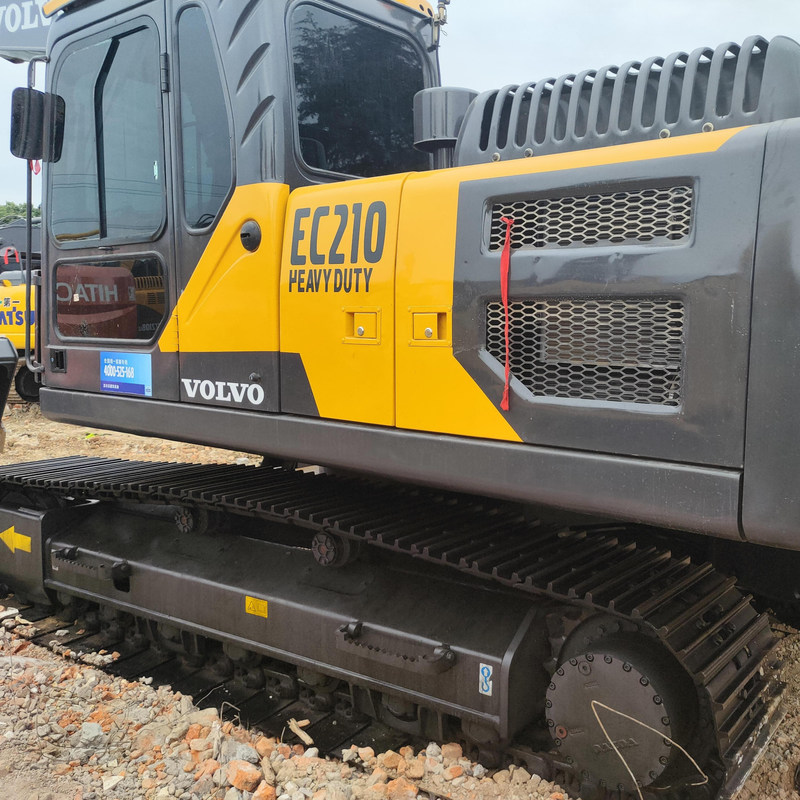 Оригинальный подержанный экскаватор VOL EC210 20 тонн 123 кВт с ковшом 1,2 м3