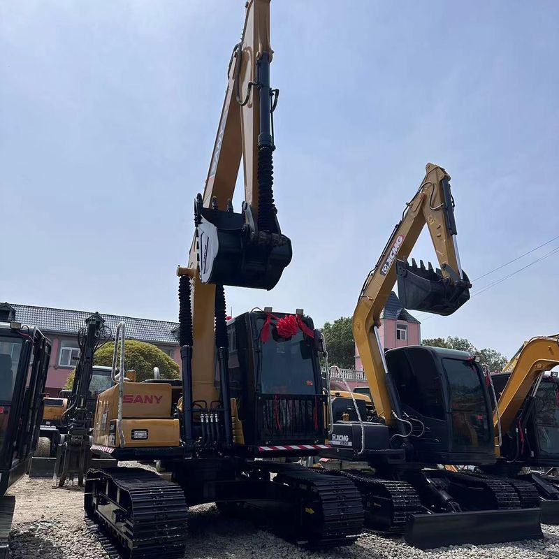 Подержанный SANY Digger SY155C вторая рука 15.5 на экскаваторе среднего типа