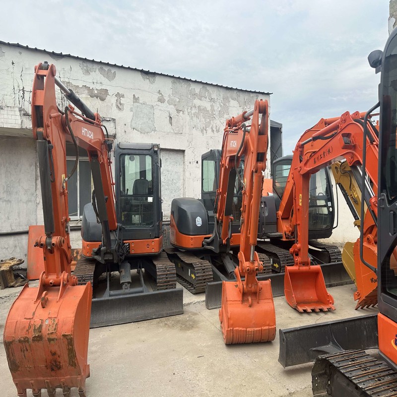 5 тонны использованный экскаватор для полёта с переоборудованием Mini Hitachi ZX50U 29.8kw с 0.17m3 ведро