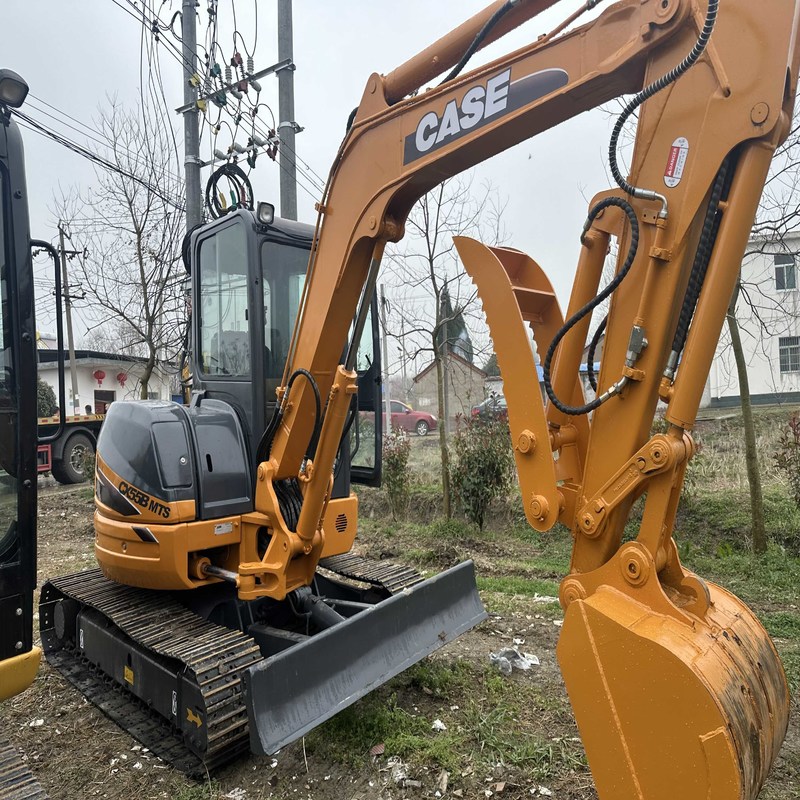 Mini CASE CX55B Использованный экскаватор гидравлический 5 тонн 12000 фунтов 30.2кВт 53л топливный бак