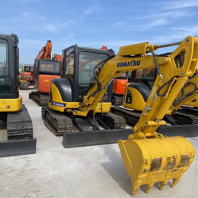 Использованный экскаватор Komatsu PC30MR Второй рукой 3 тонны Малый тип мини-краллер-копальщик