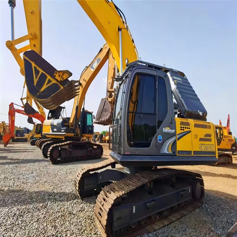 Использованный кобелко экскаватор SK200-8 вторая рука 20тонный крупный экскаватор