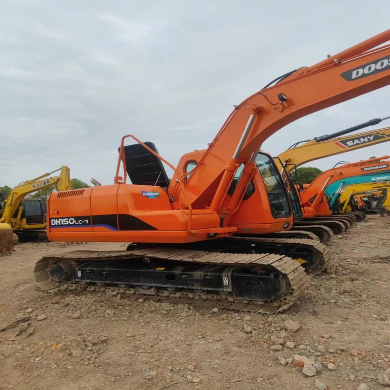 Подержанный Doosan Digger DX150LC вторая рука 15тонный средний тип скатерть экскаватор 74кВт