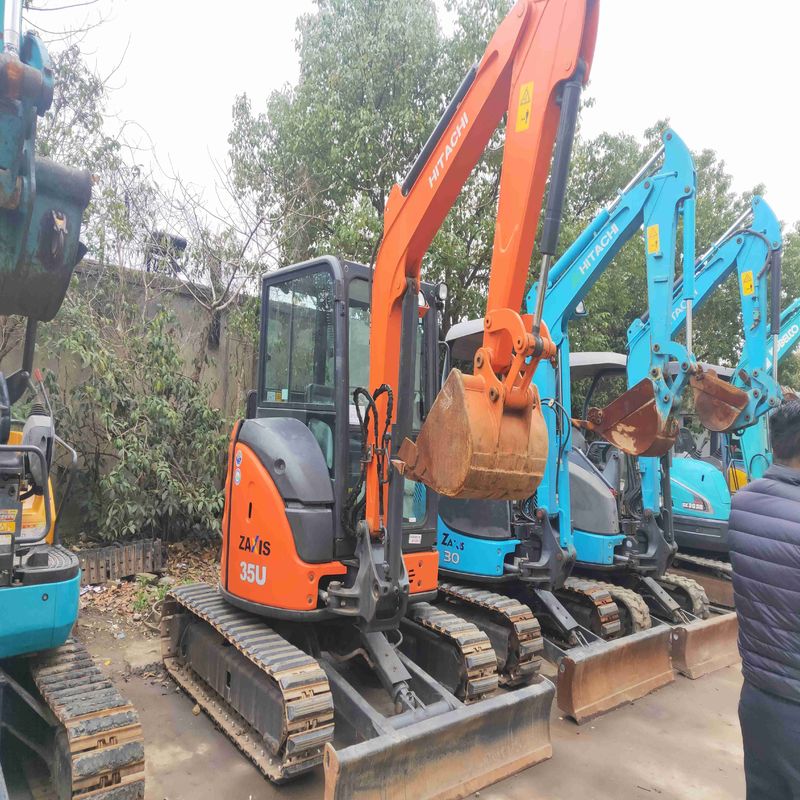 Использованный экскаватор оригинальный Hitachi ZX35 вторая рука гидравлический 3,5 тонны мини-кашильщик