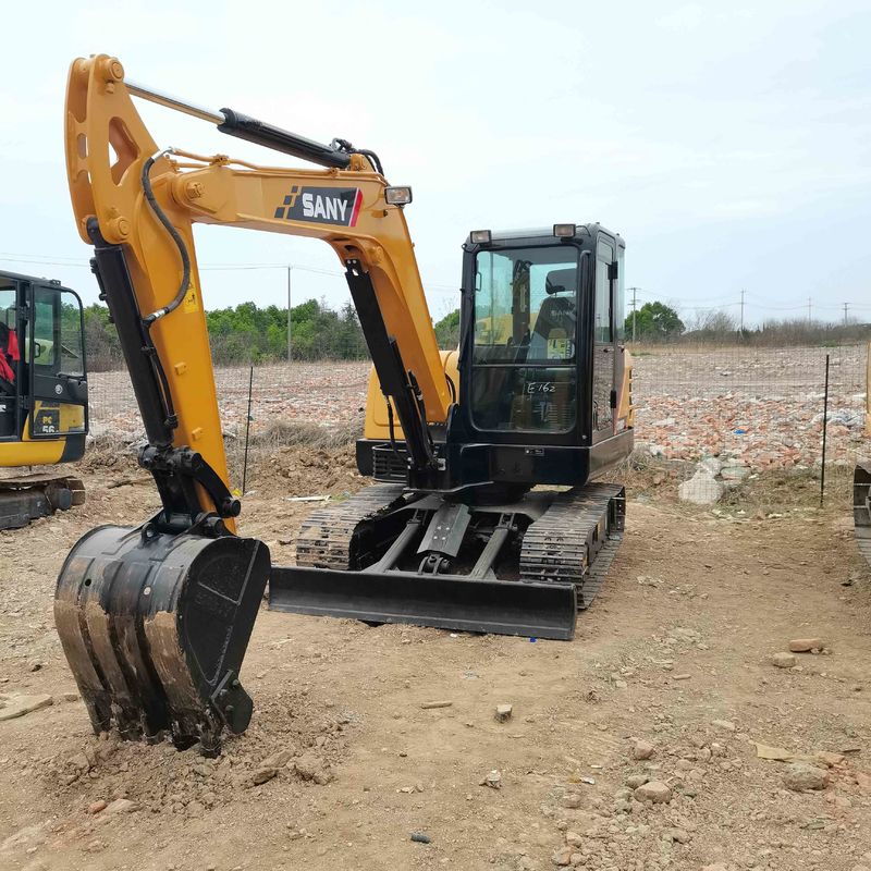 Использованный SANY Digger SY60 вторая рука 6тонный мини-экскаватор малого типа