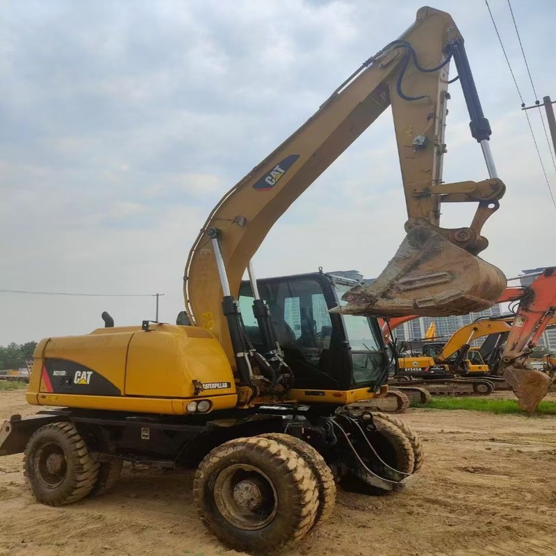 Подержанный экскаватор Original Cat M315D Б/у 15-тонный колесный экскаватор с ковшом 0,61 м3
