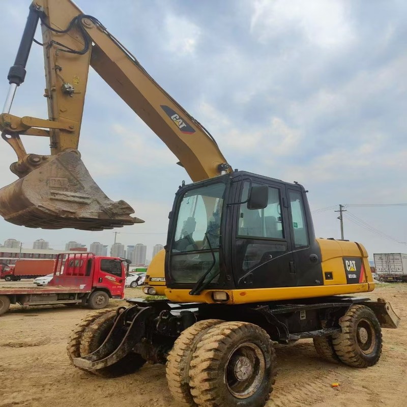 Подержанный экскаватор Original Cat M315D Б/у 15-тонный колесный экскаватор с ковшом 0,61 м3