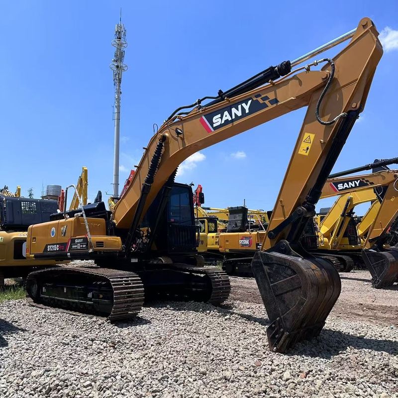 Подержанный SANY Digger SY215C вторая рука 21.5 на экскаваторе среднего типа